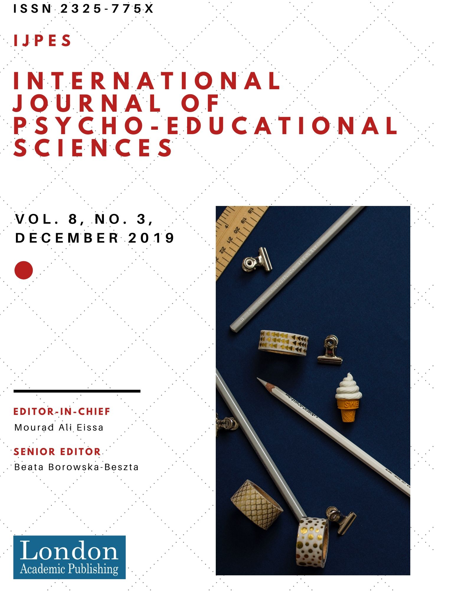 					View Vol. 8 No. 3 (2019): Psycho-Educational Research Reviews
				