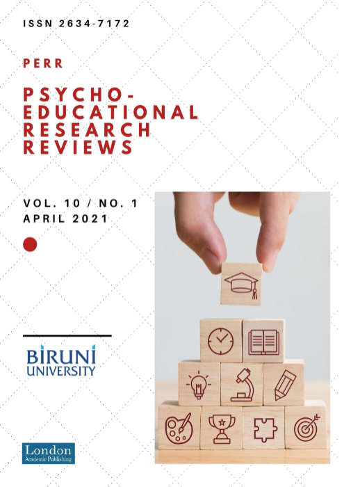 					View Vol. 10 No. 1 (2021): Pyscho-Educational Resarch Reviews
				